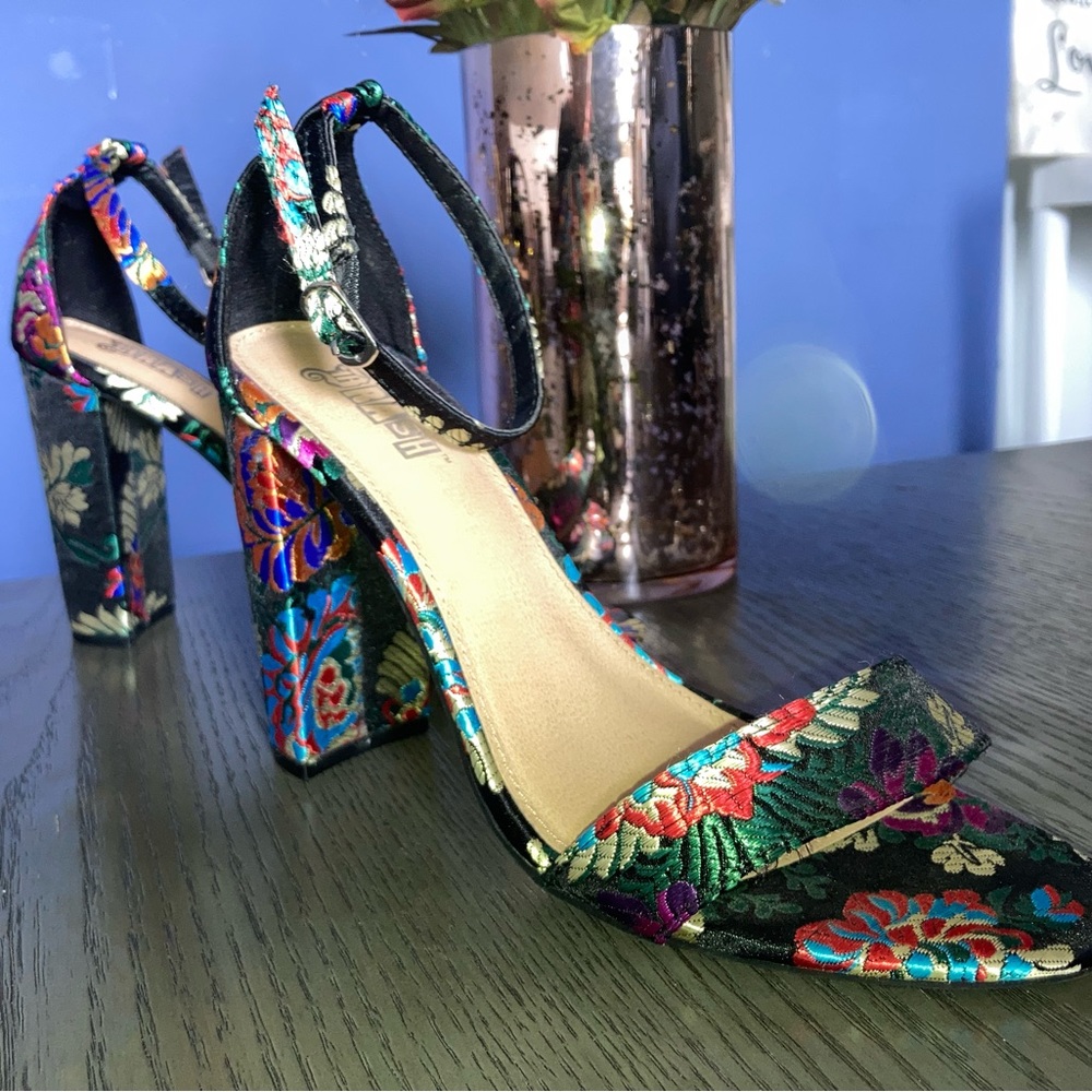 Brash Heels / Floral 
These are absolutely stunning but they’re too big!